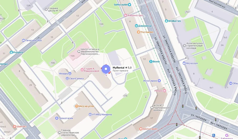 Карта проезда CAMFIX